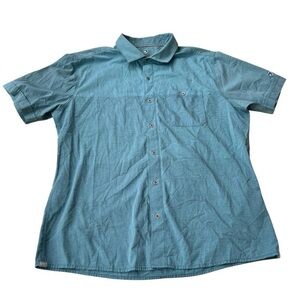 Kuhl Short Sleeve Button Down Shirt Men Size Medium